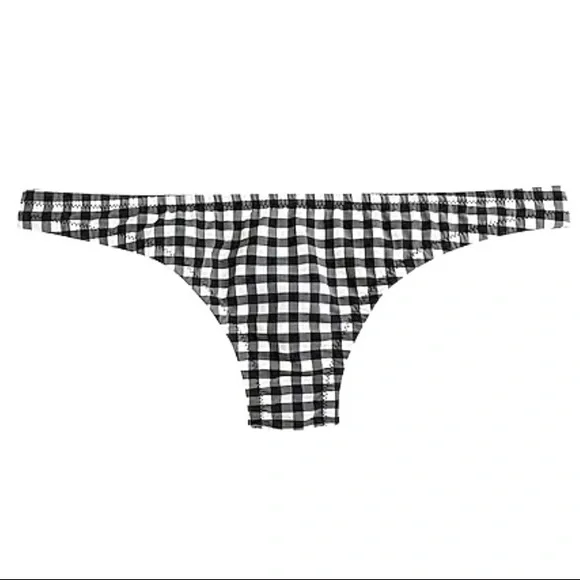 J. Crew Bikini Bottom M L Lowrider Gingham - Picture 3 of 14